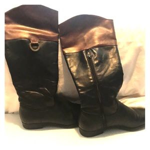 Brown & Black riding boots
